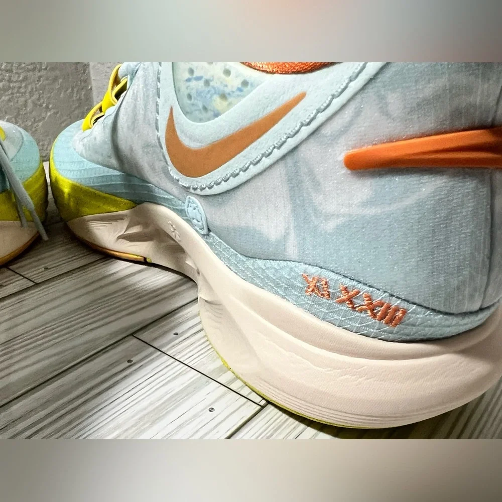 Nike‎ Kyrie 8 Eagle men's basketball sneaker shoe blue Yellow size 13 NWOT
